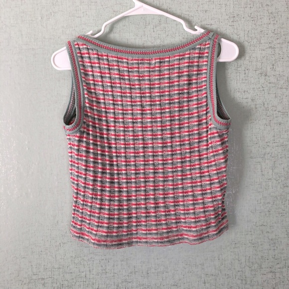 St John Cropped Watermelon Stripe Tank Top - Picture 2 of 5